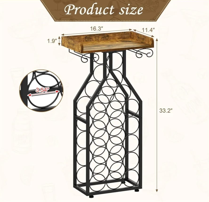 X-cosrack Wine Rack Freestanding Floor