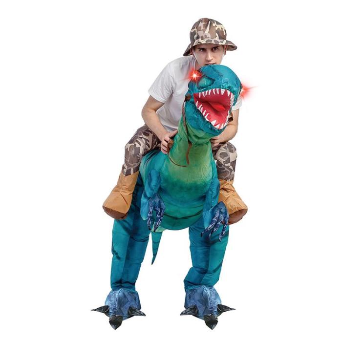 đŠ Ride-On Inflatable Dinosaur Costume with LED Eyes â Kids & Adults