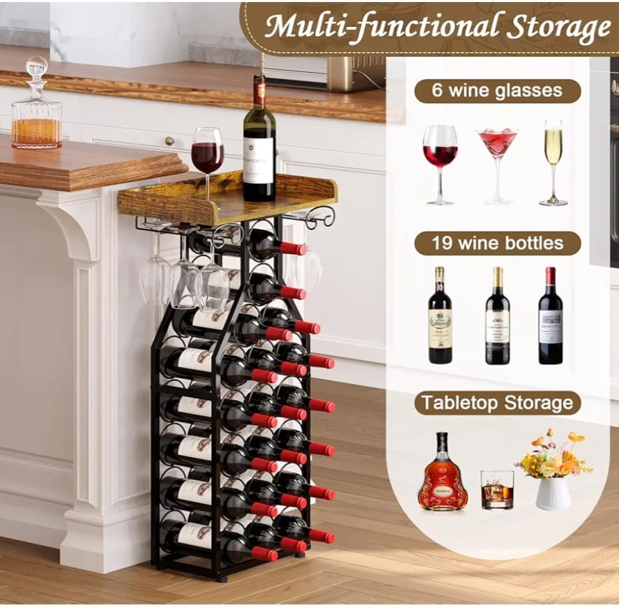 X-cosrack Wine Rack Freestanding Floor